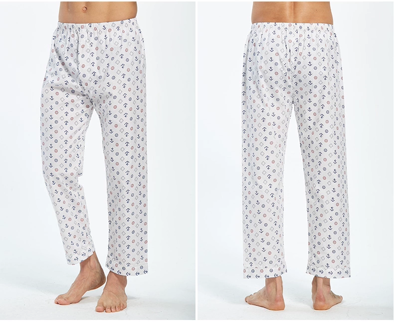 Nam cực mỏng phần pyjama quần nam quần cotton nhà quần phụ nữ dài lỏng quần cotton đồ ngủ nam và nữ quần nhà quần ống rộng nữ