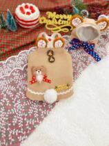 Original Handmade Custom Pet Clothes Christmas Gingerbread Bear Cashmere Vest Teddy Pomeranian Pony Yorkshire Muppet