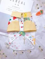 Original handmade custom pet clothes kindergarten little yellow duck dog shirt autumn and winter plus velvet Teddy Bomeifadou