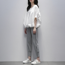 White T-shirt woman 2022 Summer new Korean version short sleeve round collar ins loose 100 hitch minimalist fashion jersey