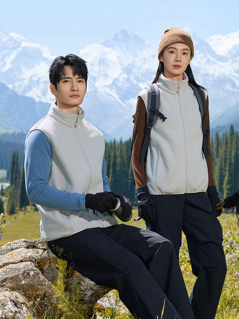 Polar Fleece Vest for Men and Women 2025 New Autumn and Winter Warm Vest Vest Outdoor Sports Casual Versatile Jacket