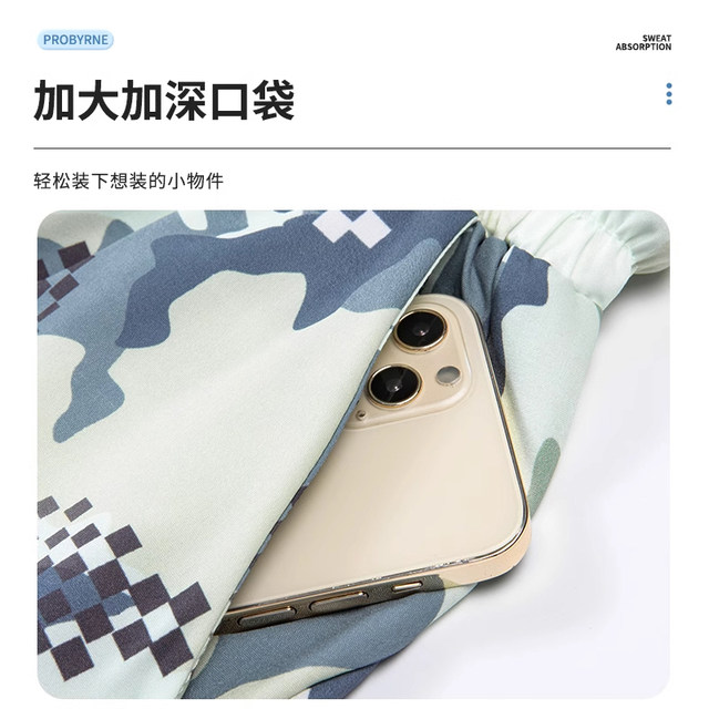 Men's swimsuit double-layer anti-embarrassment adult suit five-point swimming trunks men's loose quick-drying beach swimming trunks hot spring