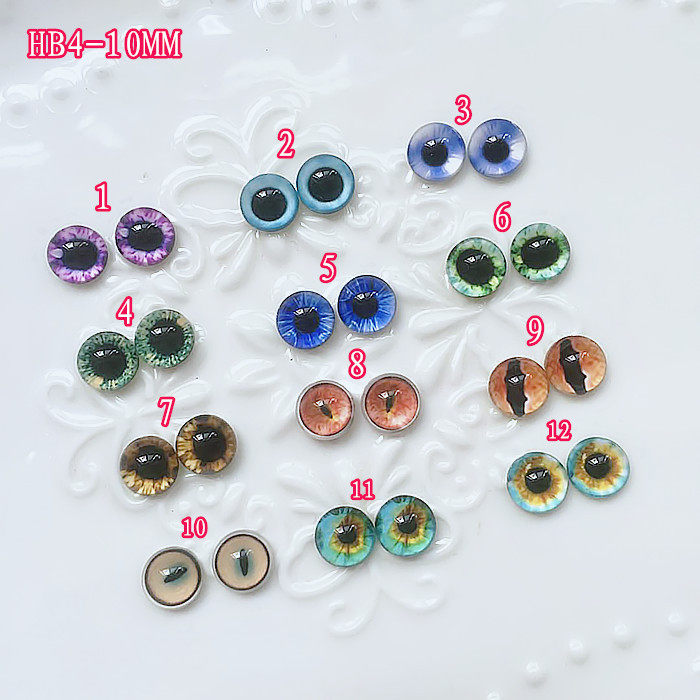 DIY glass Yiye eyeball eyeball doll Man Puppet eye Horror Accessories Cat Eye material HB4-10MM