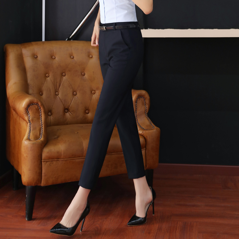 2019 mùa hè mới Thin nữ Nine-Point quần Slim Pencil quần Ol Bà Professional Dressed quần