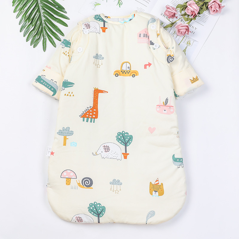 Baby sleeping bag spring and autumn and winter constant temperature children's baby anti-kick artifact in the big child four seasons universal cotton thin section