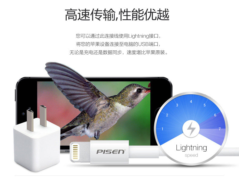 chargeur PISEN pour téléphones APPLE APPLE IPHONE6 - Ref 1300999 Image 14