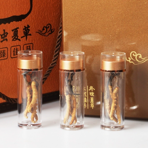 汉草荟 Cordyceps Тибетские Naqudycecess Cordyceps Selection 6 грамм подарочной подарочной коробки подлинной без сломанной травы