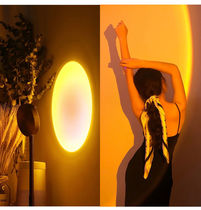 Net red sunset light color lift convenient and small ground lamp indoor atmosphere projection Twilight Yu Hui Photo Sunset Lights sunset