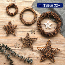 Rose Yongshenghua handmade DIY material bag wreath hanging wall ornaments rattan ring poria cocos Vine