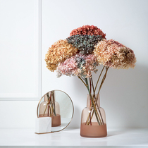 Rosewood Evergreen Flowers Long Branches Long Pole Evergreen Embroidered Ball In-home Insert Vase Shooting Props Softly Decorated home