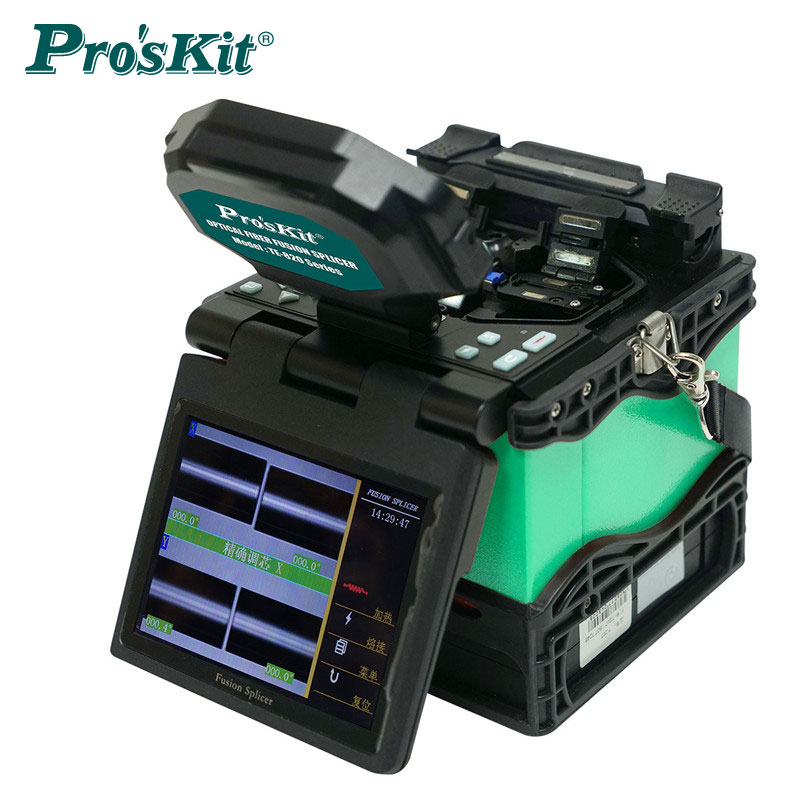 Taiwan Baoworkers TE-8201G-W fully automatic optical fiber fusion machine melting fiber machine hot-melt machine leather wire fusion