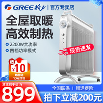 Gree electric heater household heater energy-saving silicon crystal electric heating film anti-scalding furnace heating NDYD-X6022