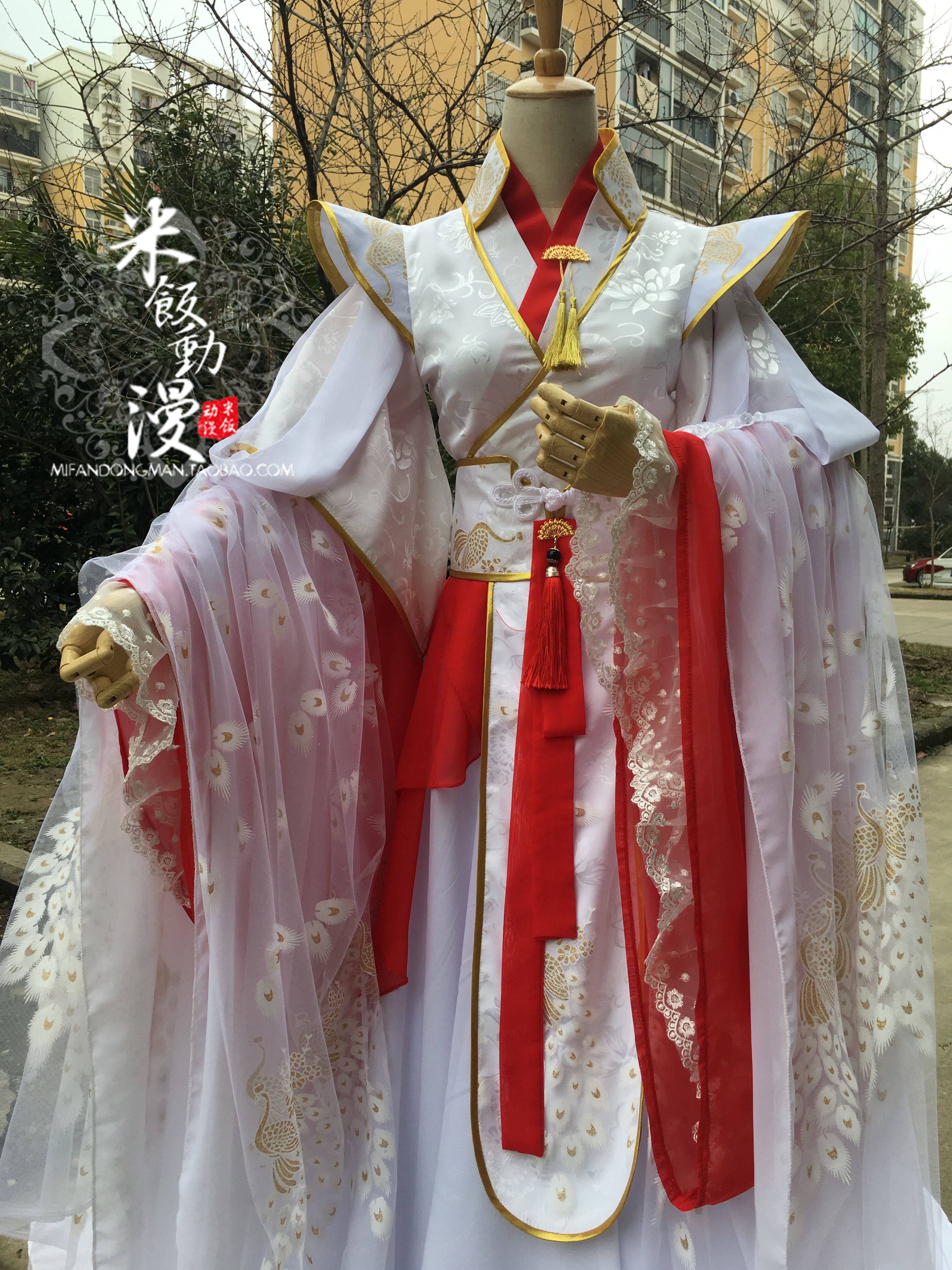 红白金古风小说cos,谢怜/太子悦神,带你穿越《凤囚凰》!🔥-Cosplay女装-淘宝好物网