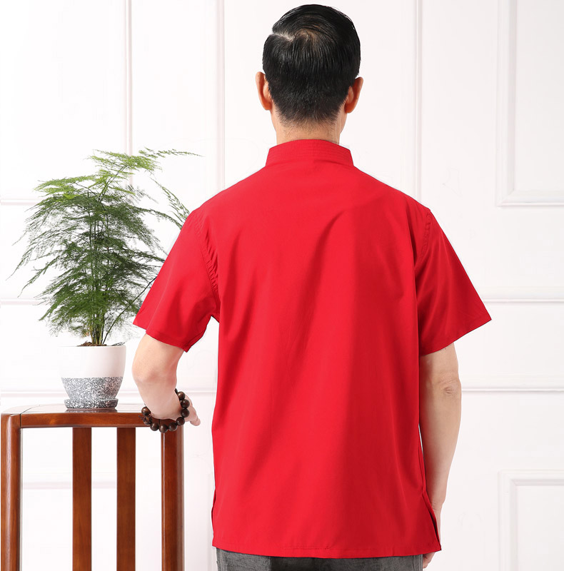 Áo khoác Trung Quốc vải thô Tang phù hợp với trang phục giản dị trung niên quốc gia mùa hè cũ nam gió nam quần áo 2017 thời trang đồ bộ