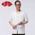 Nam trung niên trang phục dân tộc Trung Quốc phù hợp với trang phục giản dị nam mùa hè giặt áo khoác cổ điển Tang phù hợp với màu rắn quốc phục  Trang phục dân tộc