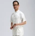 Tang phù hợp với quốc phục mùa hè phong cách giản dị phù hợp với vải thô nam trung niên áo khoác nam trang phục dân tộc Trang phục dân tộc