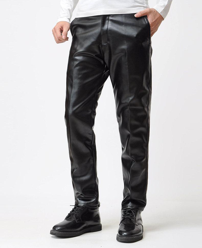 Pantalon cuir homme droit pour hiver - Ref 1494144 Image 12