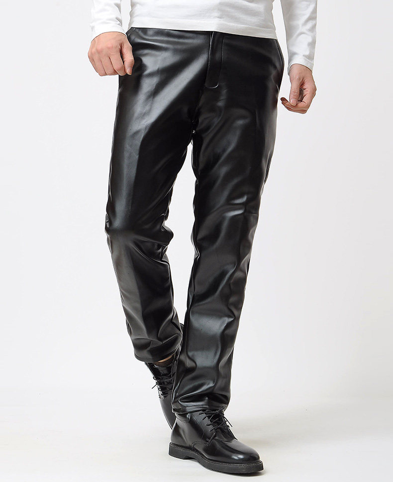 Pantalon cuir homme droit pour hiver - Ref 1494144 Image 11