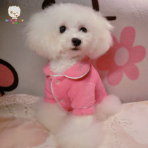 Four Seasons European and American Temperament Pet Home Clothes Teddy Bichon Yorkshire Dog Clothes Cotton
