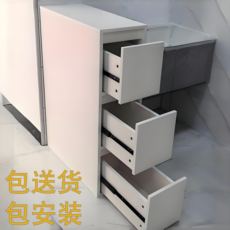 Bathroom Dry Area Half-Wall Cabinet, Bathroom Cabinet, Partition Cabinet, Storage Cabinet, Sink Side Cabinet, Storage Cabinet, Pull-Out Cabinet
