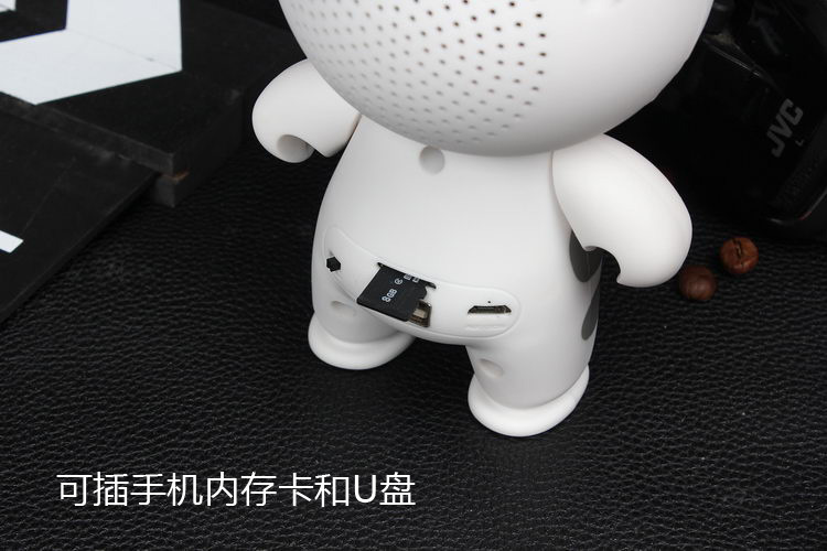 Sáng tạo không dây loa siêu trầm Bluetooth phim hoạt hình dễ thương trẻ em thẻ âm thanh mini máy nghe nhạc cầm tay - Trình phát TV thông minh 