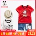 Babu bean quần áo trẻ em hàng đầu cửa hàng áo thun bé trai tay ngắn 2019 hè mới bé phim hoạt hình từ bi bông thủy triều t - Áo thun áo trẻ em Áo thun