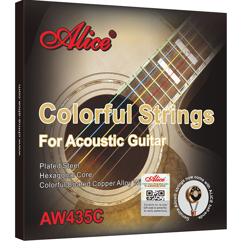 Color Guitar Strings Folk Guitar Set Strings Alice Alice AW435C Folk Guitar Strings