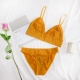 Ginger Pháp Slim Cup Triangle Cup Bra Set Sexy Lace No Steel Ring Đồ lót Invincible Comfort BRA