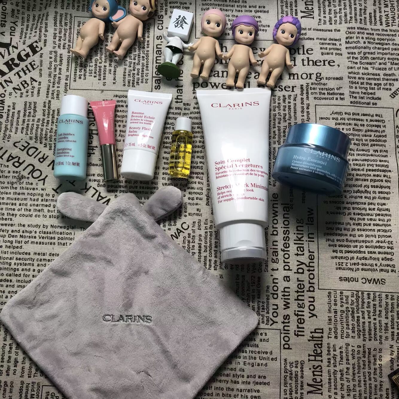 Clarins Nga mang thai để rạn da kem kem chăm sóc cơ thể pha trộn dầu sữa tắm cetaphil