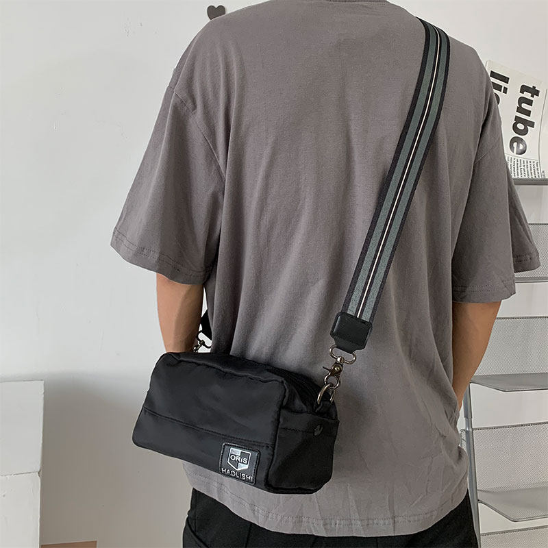 New Single Shoulder Bag Men Skew Satchel Sports Ins Tide Multifunction Casual Fashion Students Small Satchel Men's Bag
