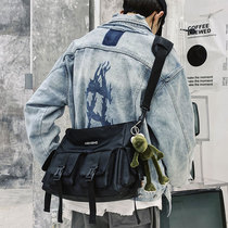 Fashion trend shoulder bag male trendy brand hip hop Japanese men crossbody backpack large capacity casual tooling bag cross