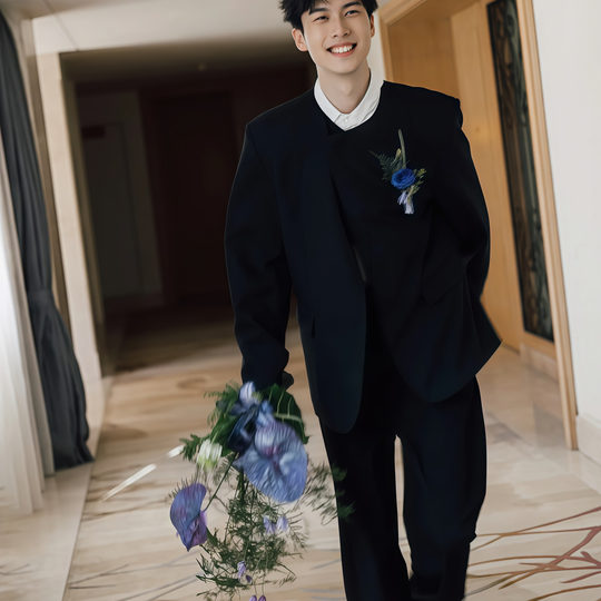 The textured men's engagement clothes are here