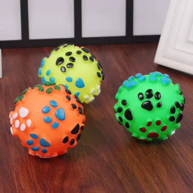 Pet đồ chơi bóng silicone chân bóng con chó cao su đồ chơi bóng cắn mèo con chó đồ chơi bóng bóng