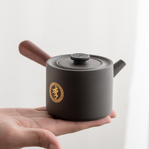 Purple clay teapot Black Tea Teapot single kung fu tea set household small capacity tea brewers purple mud side pot