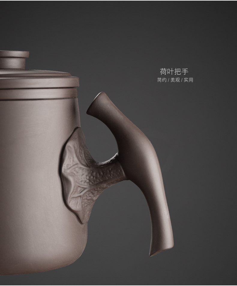 Violet arenaceous crack cup tea set a second pot two cups of kung fu portable is suing travel to receive the custom logo