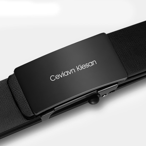 真皮带头自动扣腰带二层牛皮