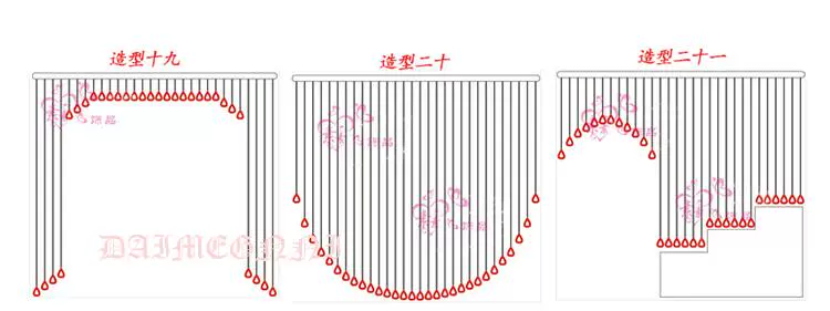 Tùy chỉnh 
            đục lỗ rèm cửa màu tím rèm hạt pha lê tối giản hiện đại ánh sáng phòng ngủ sang trọng cửa hiên vách ngăn phòng khách lối đi màn chuỗi pha lê