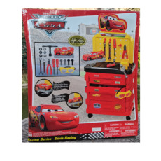 Развивающая игра для детей 包邮迪斯尼汽车总动员儿童过家家益智早教汽车维修台创意修理中心