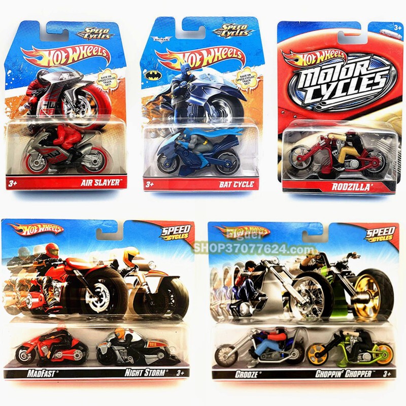 Hotwheels Speed Loop Motorcycle Racer Alloy Car Boxed with Figure Motorcycle