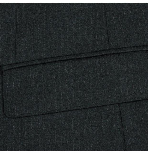 Firs / Firty Shanshan Suit Men Mới Len nguyên chất Màu xám đậm Sọc Suit Suit Suit FXC214212 bộ vest nam thời trang