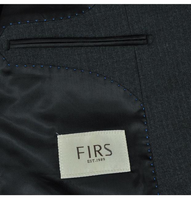 Firs / Firty Shanshan Suit Men Mới Len nguyên chất Màu xám đậm Sọc Suit Suit Suit FXC214212 bộ vest nam thời trang