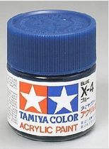(HY) TAMIYA FIELDS PALACE 81504 X-4 MODEL ON COLOR WATER-BASED PAINT GLOSSY BLUE 10ml