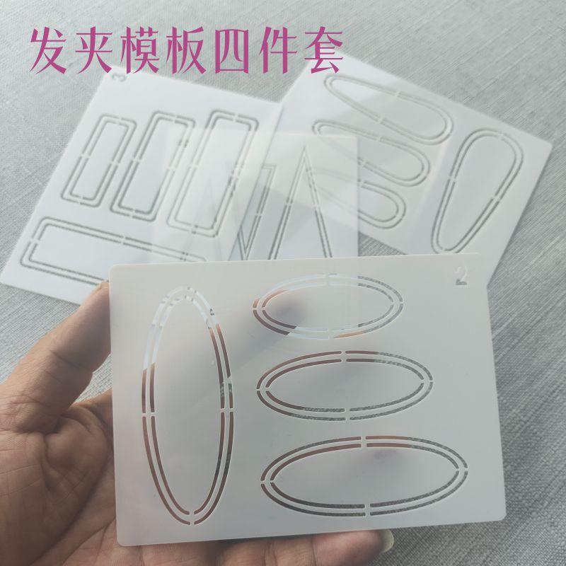 Hairpin Template Cut-Out Mold Handmade DIY Embroidery Drawing Hair Accessory Material Kit Water Drop Oval Rectangular Triangle Hairpin Template Cut-Out Mold Handmade DIY Embroidery Drawing Hair Accessory Material Kit Water Drop Oval Rectangular Triangle