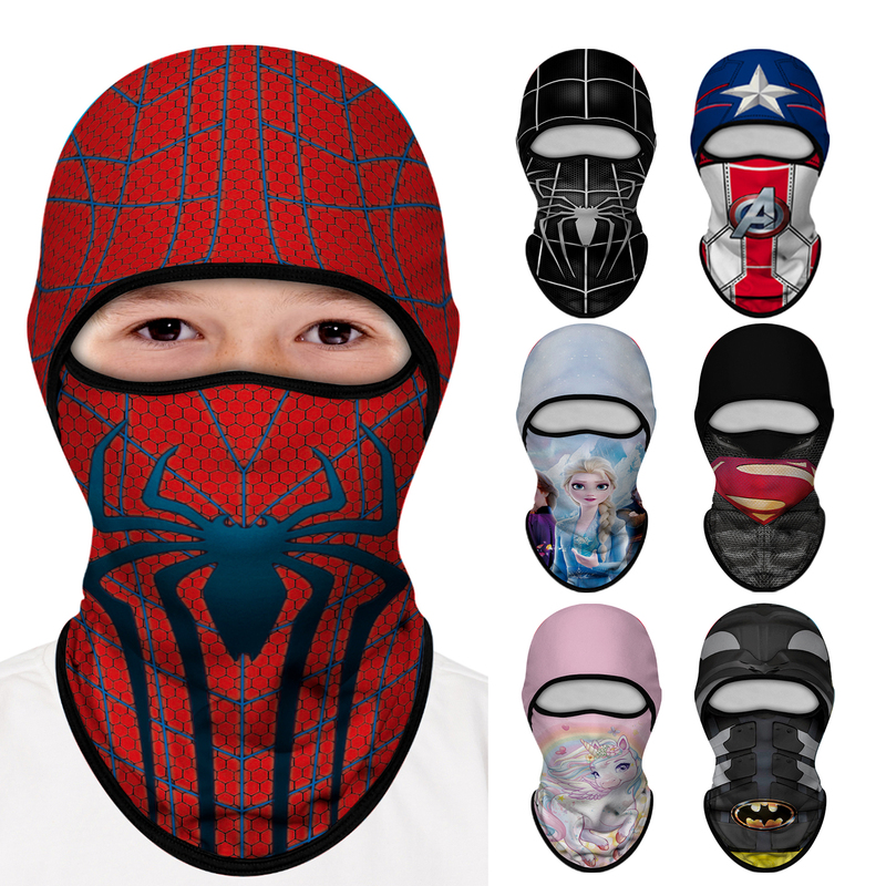 Spider-Man, Superman, Ultraman Children's Headgear, Sun Protection Mask, Summer Thin Neck Scarf, Quick-Drying Ice Silk Cycling Headgear Spider-Man, Superman, Ultraman Children's Headgear, Sun Protection Mask, Summer Thin Neck Scarf, Quick-Drying Ice Silk Cycling Headgear