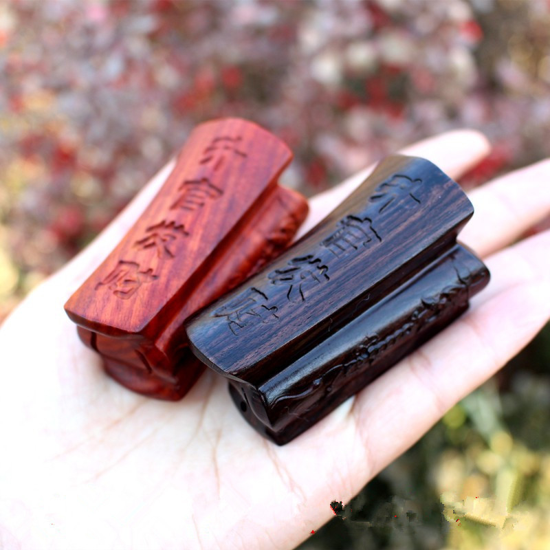 Sandalwood Coffin Handle Ornament, Purple Sandalwood Accessories, Wood Carving Crafts, Pendant, Black Sandalwood Pendant