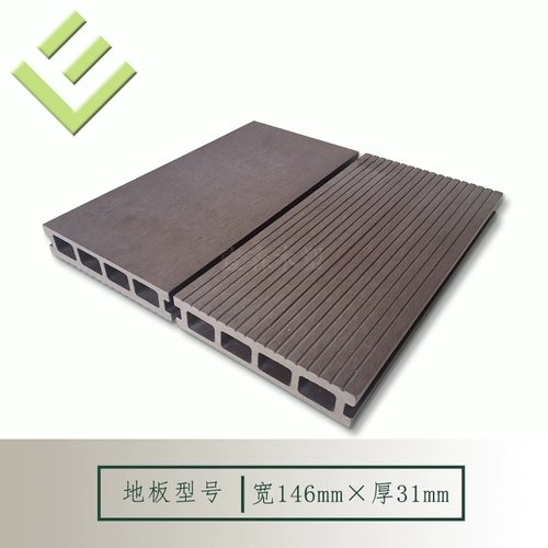 PE Пластиковый деревянный полы 146xx31 Деревянный пластик на открытом воздухе пустое сердце четыре отверстия Антикоррозионные балконы с длинным слотом слот декоративная доска