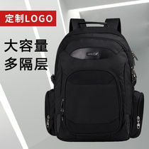 Backpack custom logo printing shoulder bag business trip large capacity multi-compartment 15 6 inch computer bag travel bag