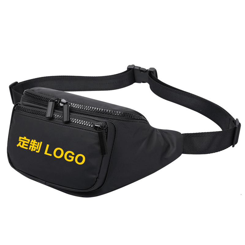 Men's waist bag custom logo printing light sports running mobile phone bag female outdoor Messenger small bag custom pattern