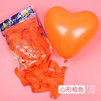 Оранжевая форма сердца 100