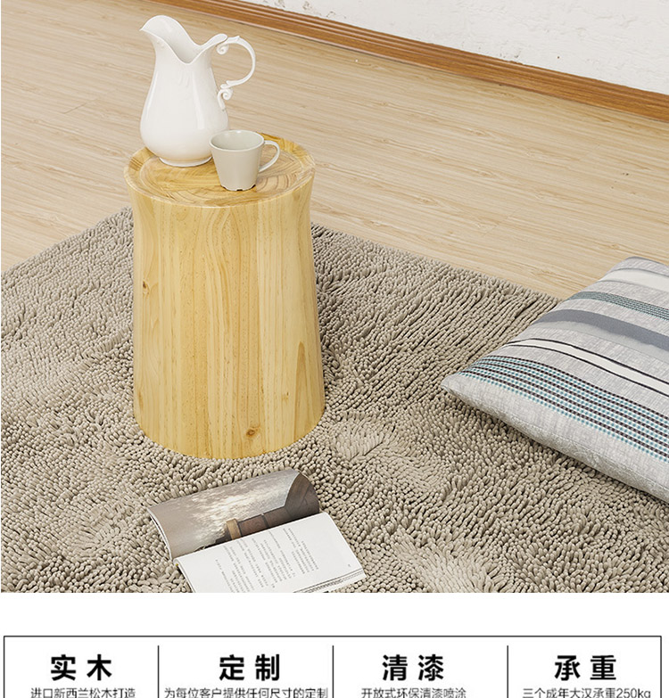 Khối gỗ Bắc Âu rắn gỗ trang trí phân tròn cơ sở gỗ bàn cà phê với phân gốc khắc khung gốc cây cọc - Các món ăn khao khát gốc bàn ghế gốc cây nhãn